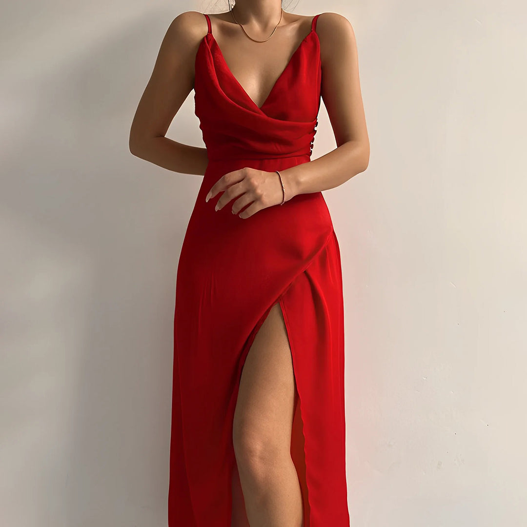 Abendkleid mit Herz-Ausschnitt – Figurbetont & Fließend – Für Hochzeit, Gala & Dinner