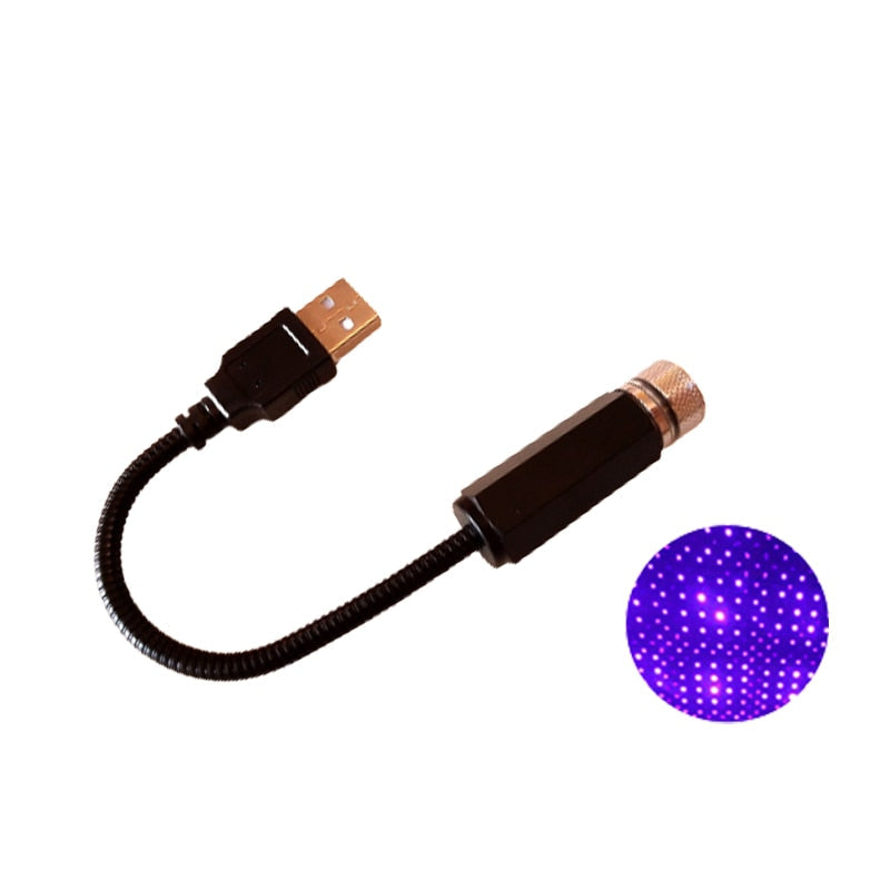 USB Sternenhimmel Projektor – Kompakt, tragbar, magische Lichtshow für Zuhause & Auto