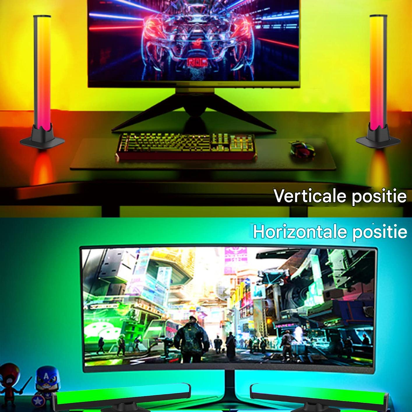 LED Lichtleisten Musiksteuerung – Farbwechsel App-gesteuert für Gaming & TV