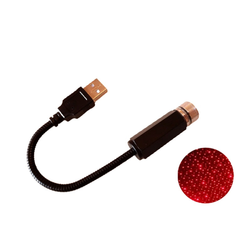USB Sternenhimmel Projektor – Kompakt, tragbar, magische Lichtshow für Zuhause & Auto