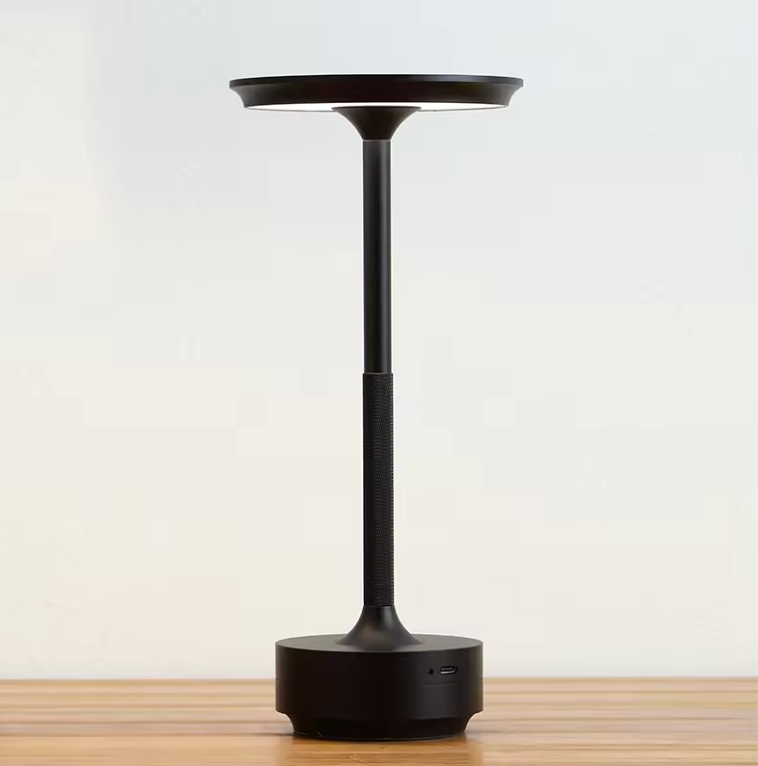 LED Tischlampe Dimmbar – Kabellos & Wassergeschützt IP44, 28cm Aluminium