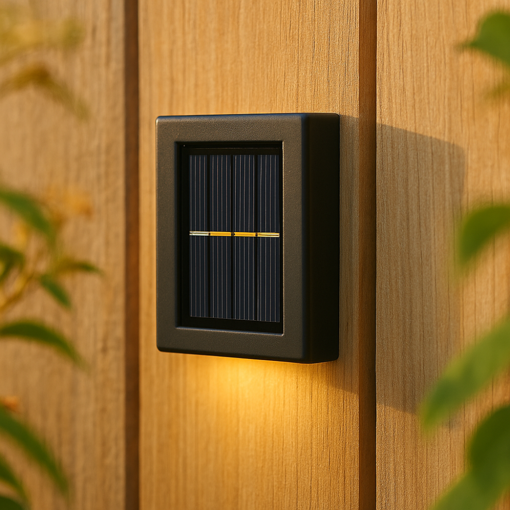 Solar Wandleuchte Außenbereich – Wetterfest & Automatischer Sensor