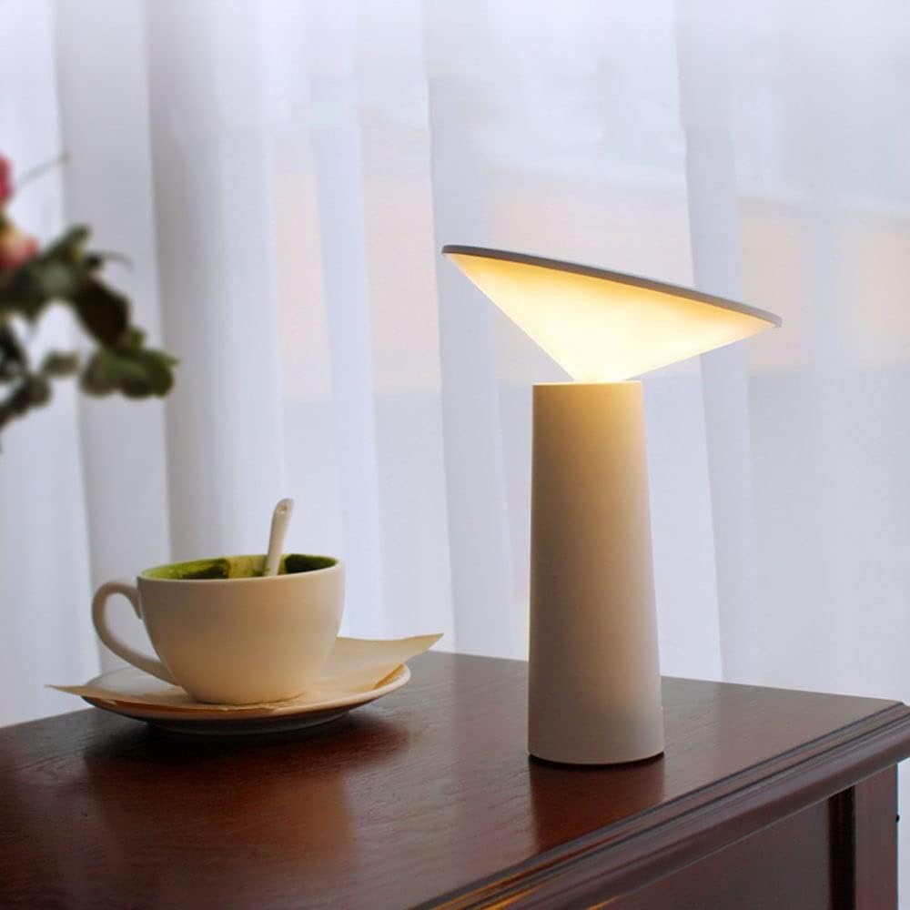 Kabellose LED Tischlampe – Dimmbar, 360° Drehbar, Flexibel & Modern