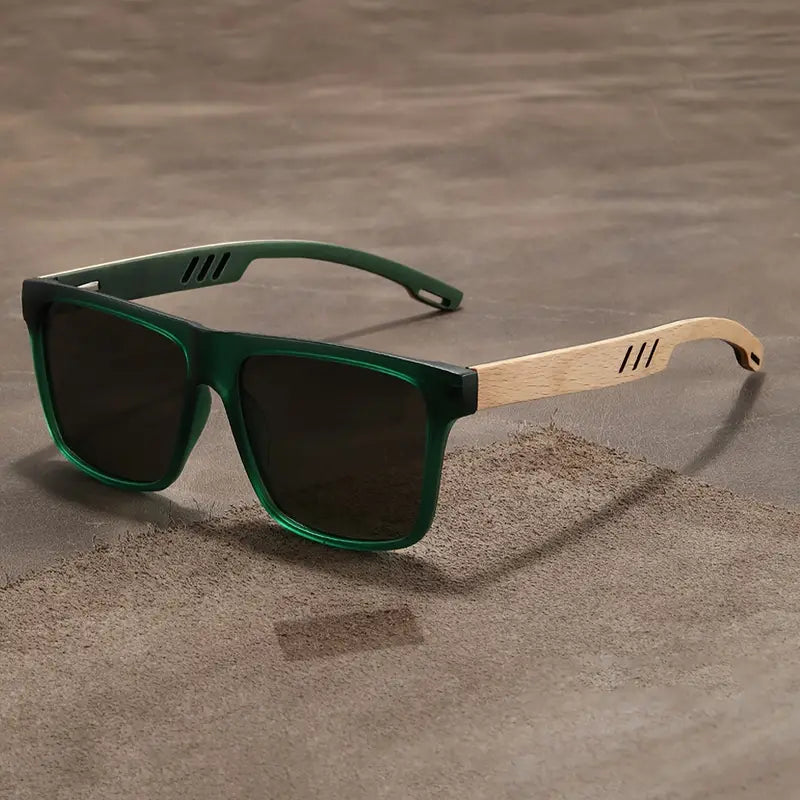 Sonnenbrille Unisex – Holzrahmen – UV400 Schutz – Ideal für Sommer & Freizeit