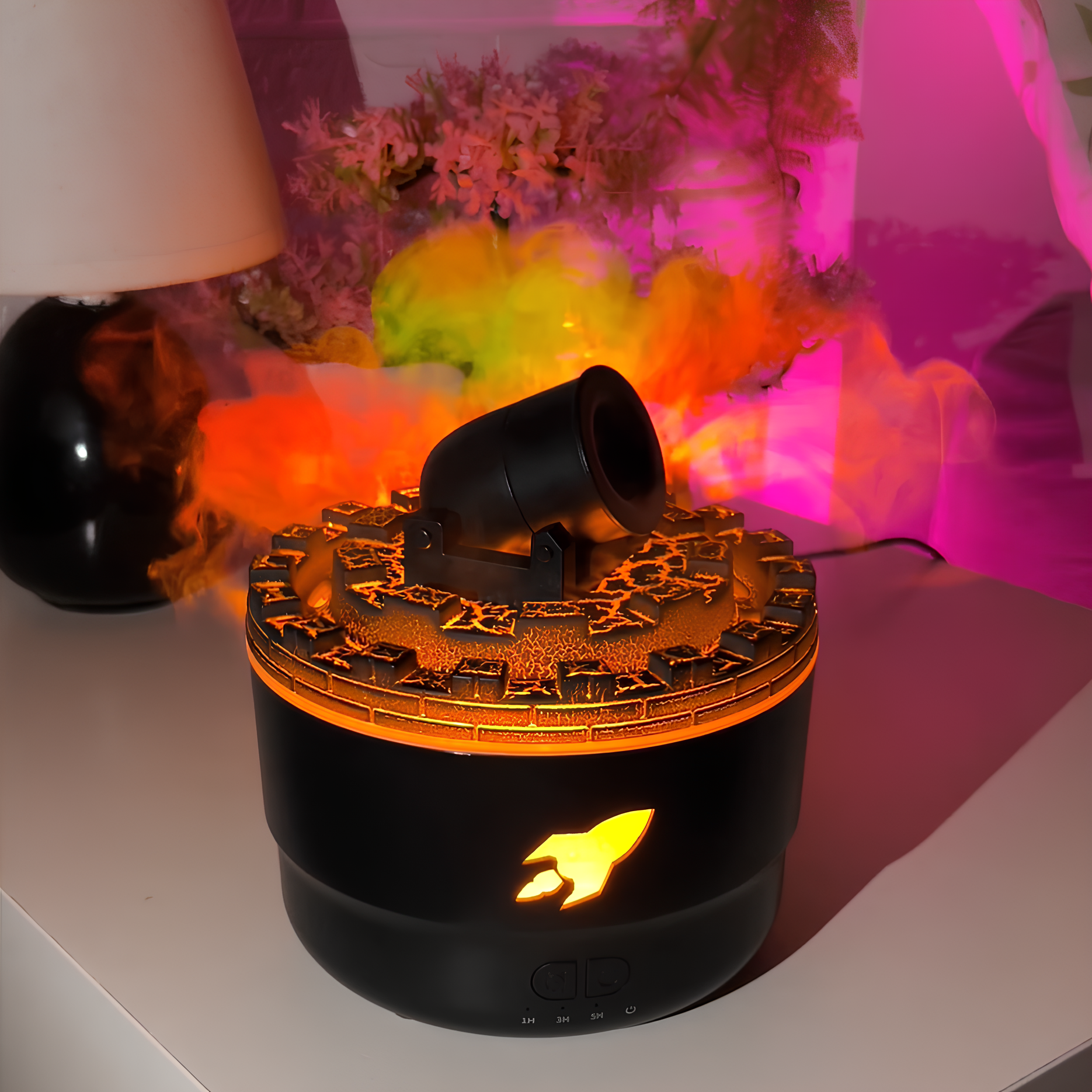 USB Luftbefeuchter mit LED Licht – 200ml, leise Ultraschall, Aroma & Timerfunktion