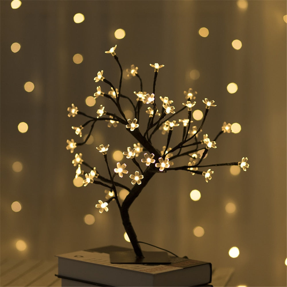 LED Kirschblütenbaum – 45 cm, warmweiß, USB-betrieben, 48 LEDs