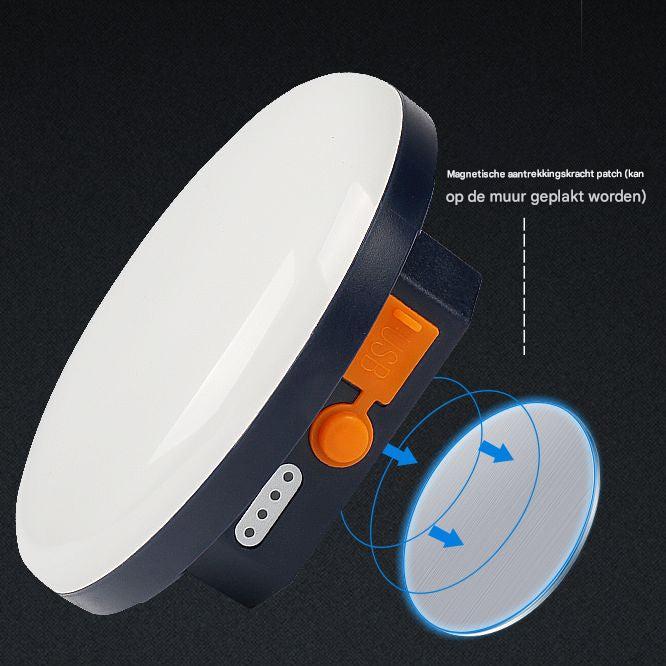 Powerbank mit LED-Licht – 6600mAh Outdoor Lampe, 3 Modi, USB & wasserdicht
