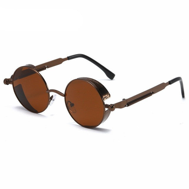 Steampunk Sonnenbrille Unisex – Metallrahmen für Festival & Retro