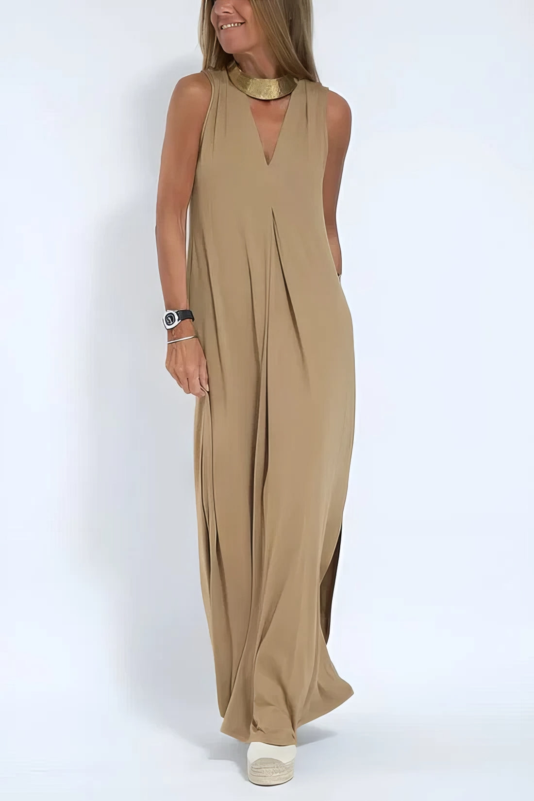 Maxikleid mit Strickjacke Set - Elegant für Hochzeit oder Abendveranstaltung